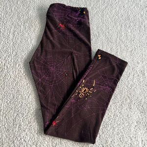 Lularoe Spider/Web Halloween Leggings Size OS